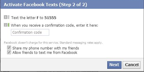 Change Facebook Phone Number