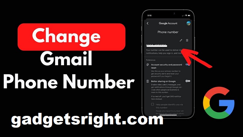 How to Change Gmail Phone Number