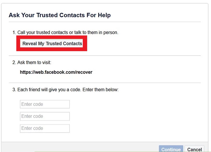 Recover Facebook Password Without Confirmation Reset Code