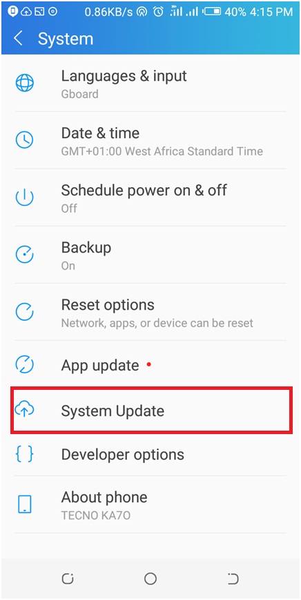 Installing system update что это такое на андроид