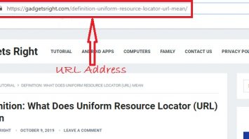 Uniform Resource Locator URL address